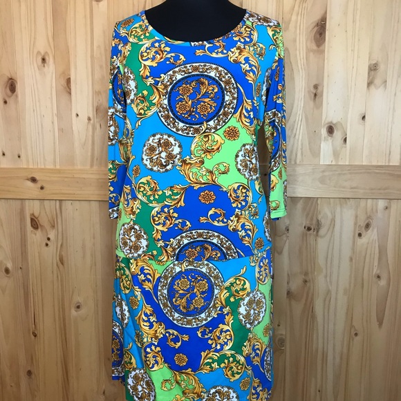 Linea by Louis Dell’ Olio neon print 2 piece dress - Picture 14 of 16